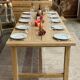 large solid oak farmhouse table