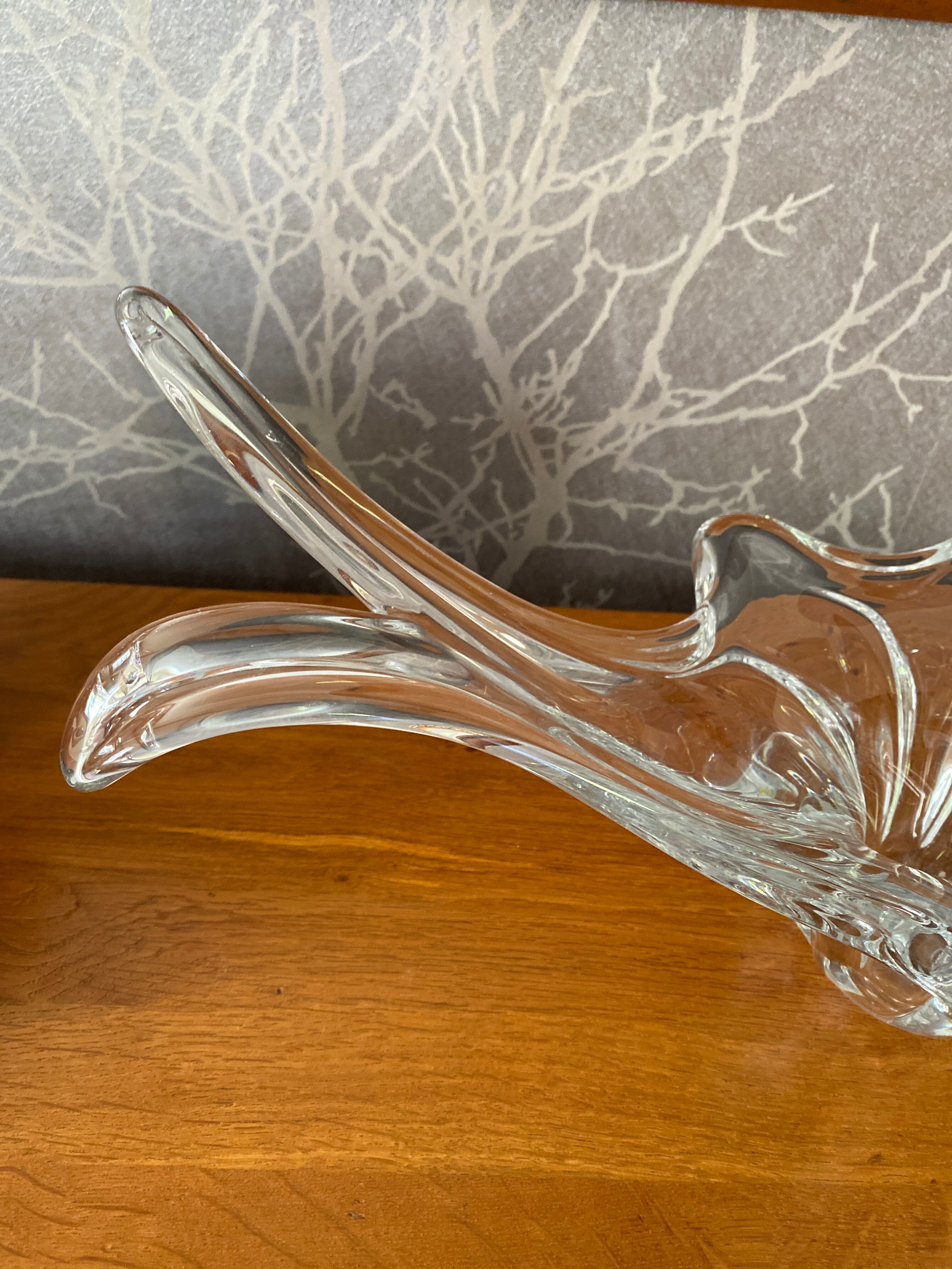 Large vintage crystal centerpiece