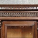 Display cabinet / Antique Renaissance-style bookcase – Carved wood – H 190 cm