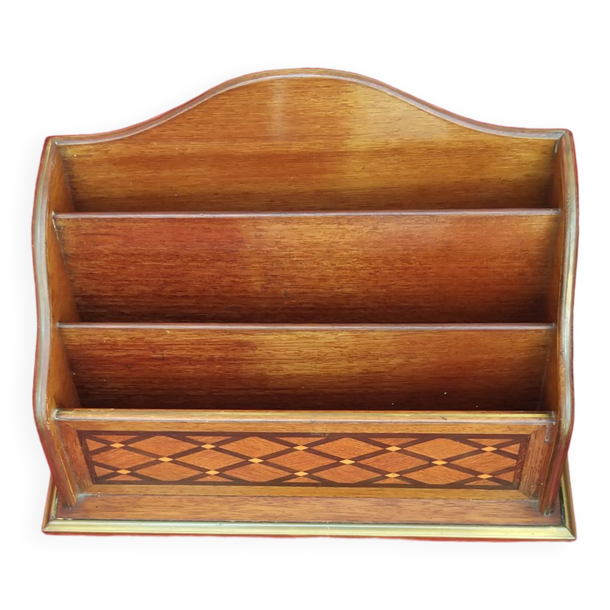 Inlaid office letter holder