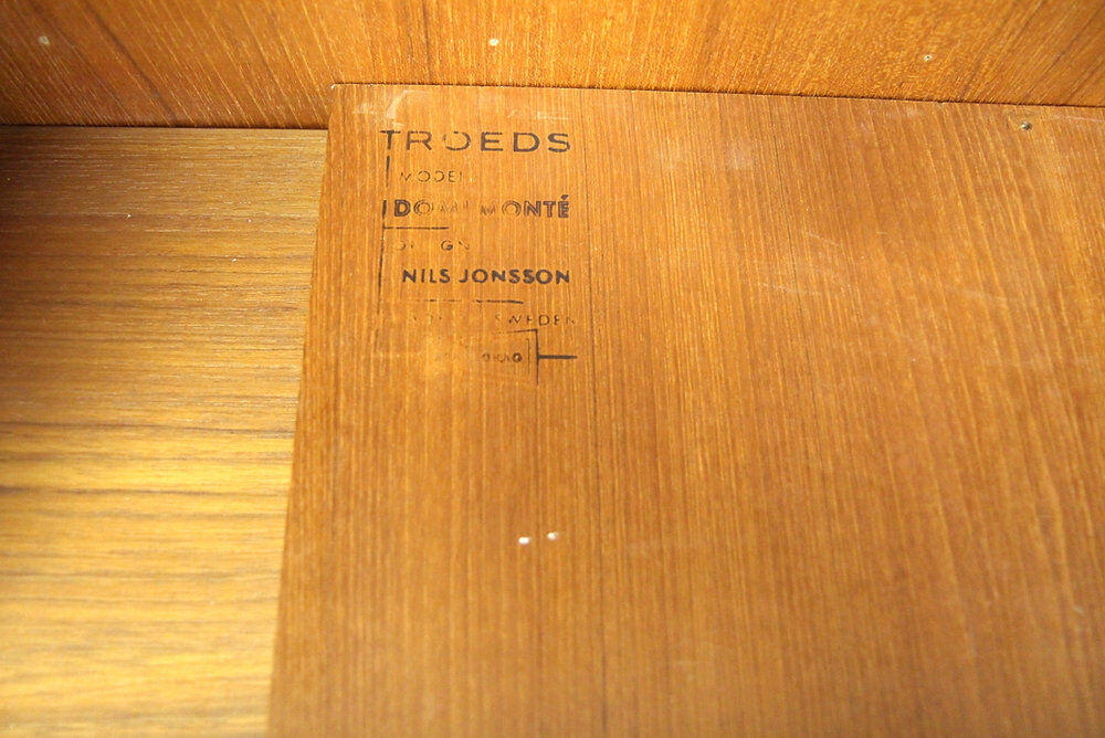 "Domi Monté" bookshelf in teak, Nils Jonsson, Sweden, 1960