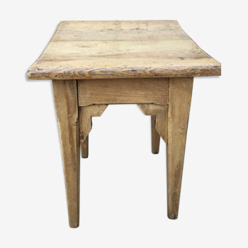 Solid oak stool