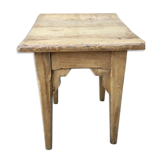 Solid oak stool