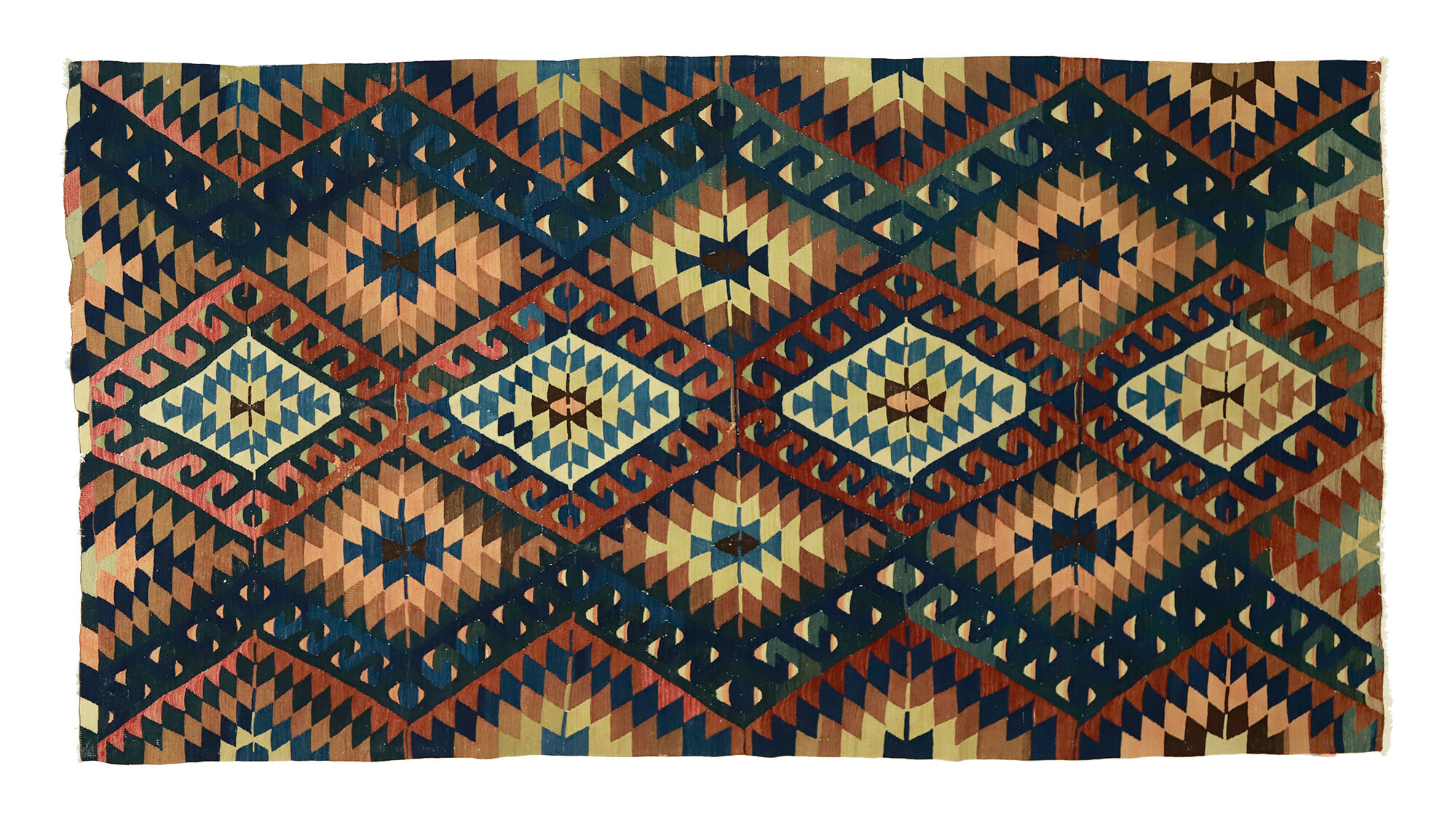 Anatolian handmade kilim rug 284 cm x 160 cm