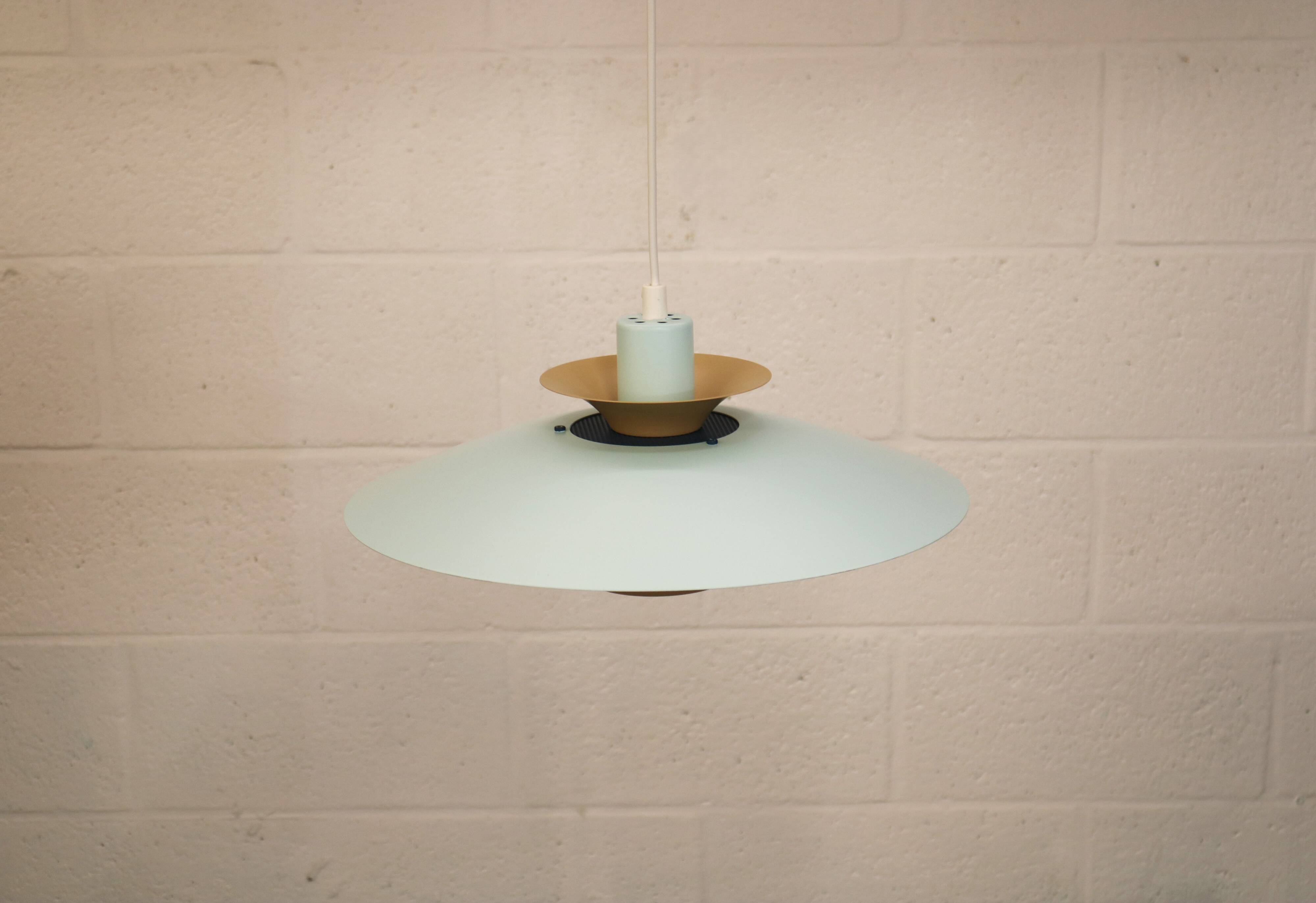 Vintage Jeka Metaltryk Volga Lamp: Fully restored - Danish Modern Design