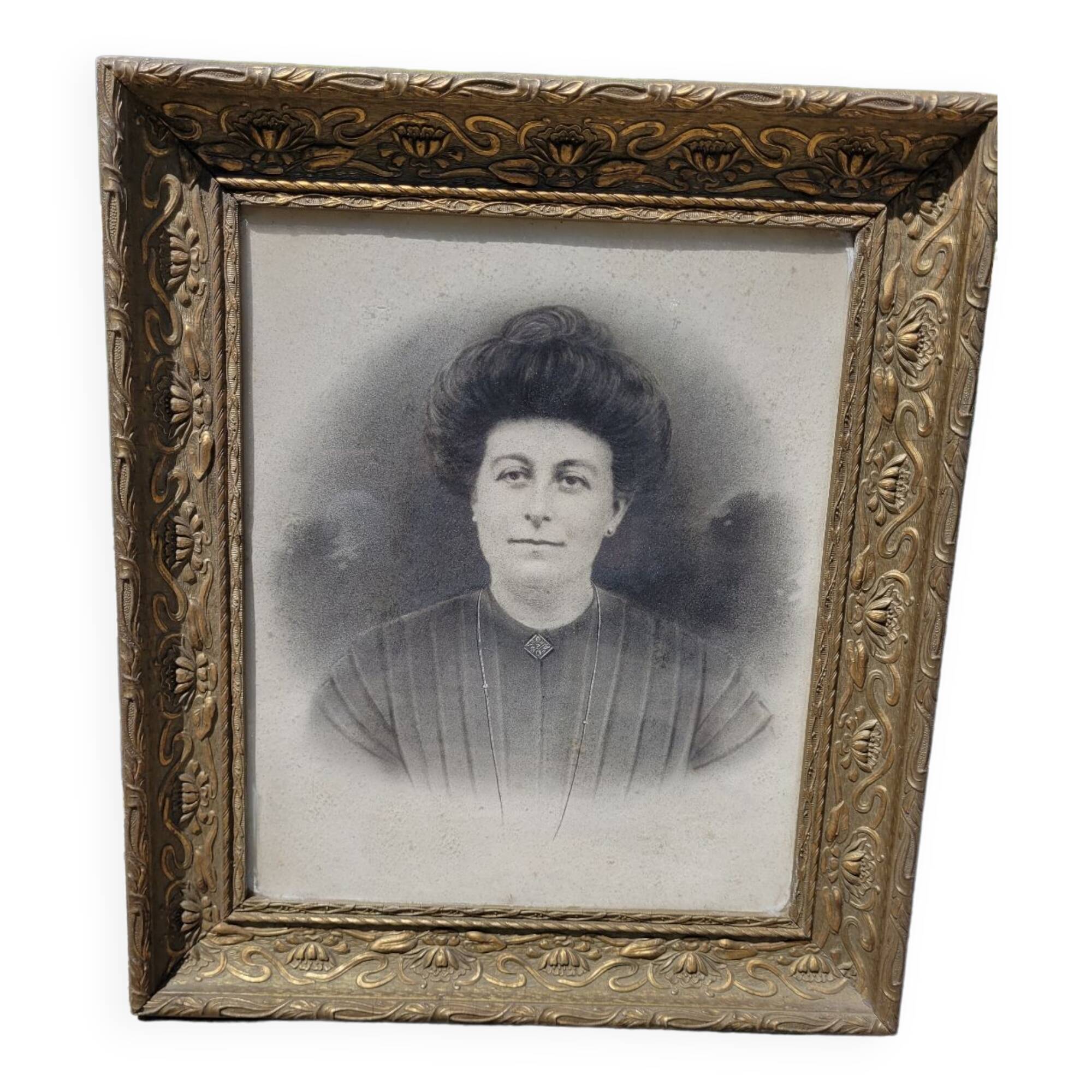 Framed woman portrait