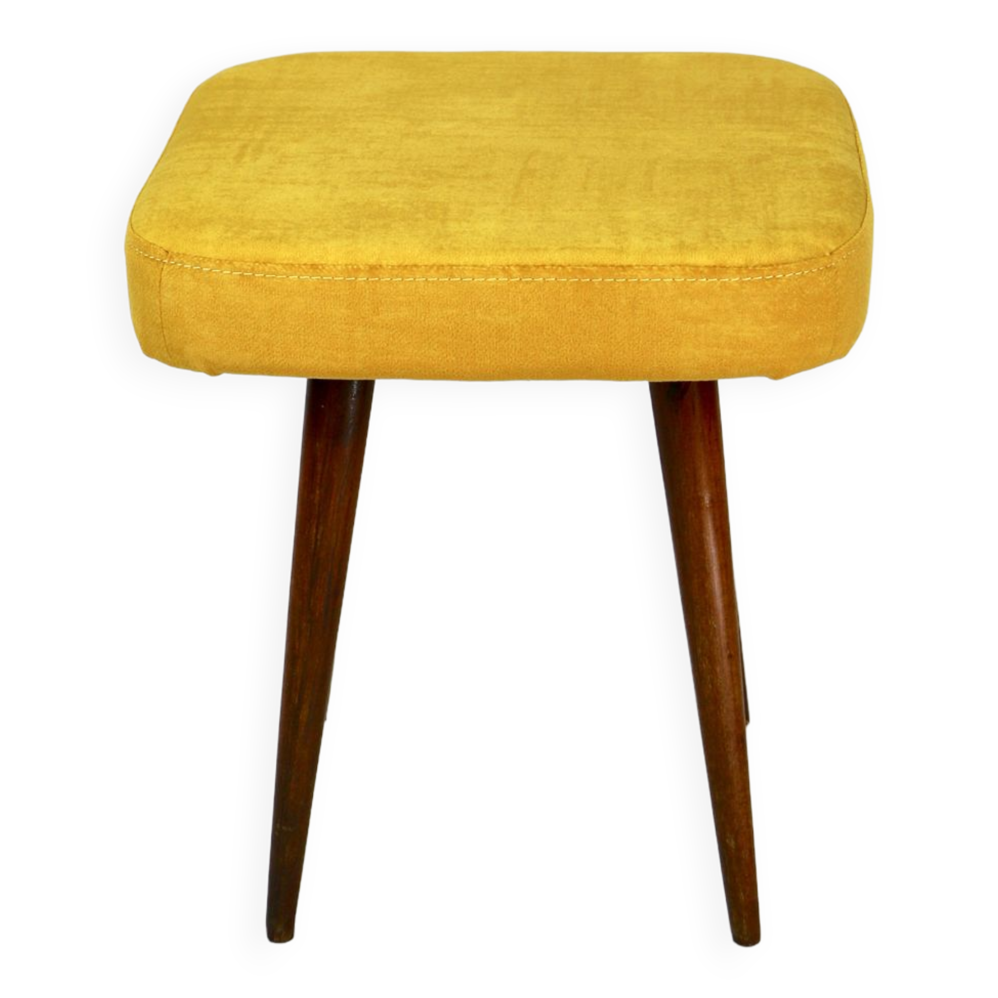 Vintage yellow chameleon stool, 1970s