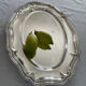 Large plate in silver metal goldsmith Orbrille 51 x 35 cm.