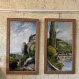 Diptych of a Dordogne landscape