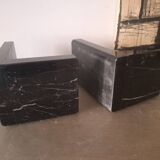 Art deco marble bookends