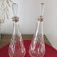 Lot of 2 glass carafes