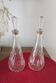 Lot 2 carafes en verre