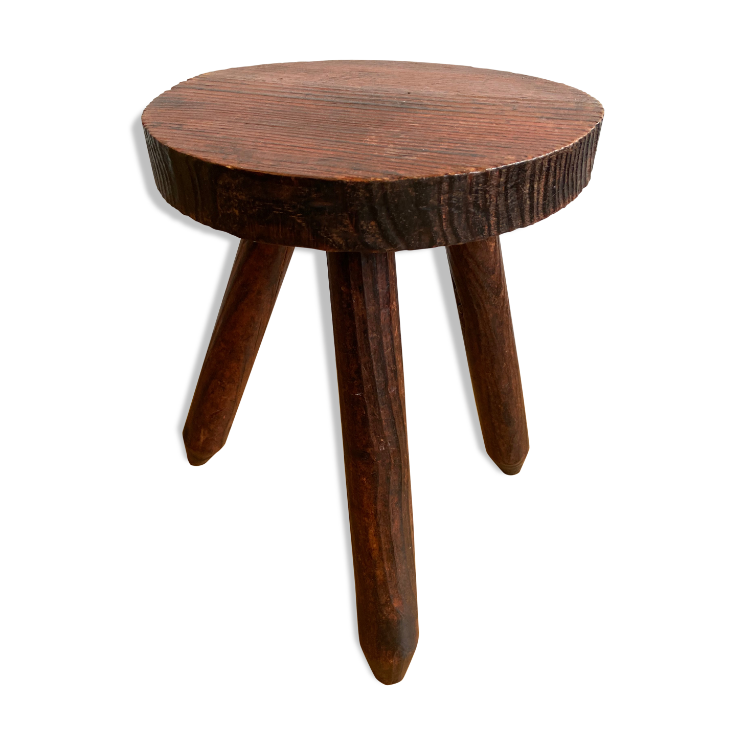 Wooden tripod stool