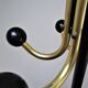 Bistro candracking bistro black metal and gold vintage wood balls