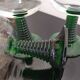 4 Alsace wine glasses with green twisted legs, ROEMER type