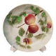 Assiette Décoratif Barbotine St Clément Made In France Motif Fruit Pêche Vintage