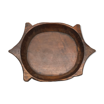 Artisanal wooden dish
