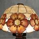 Large Art Deco style chandelier in Capiz shells and brass, 1960s.