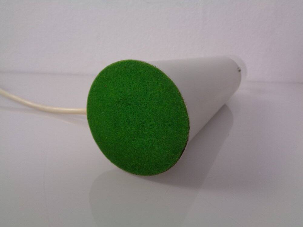 Minimalist table lamp in aluminium, Germany, 1960s