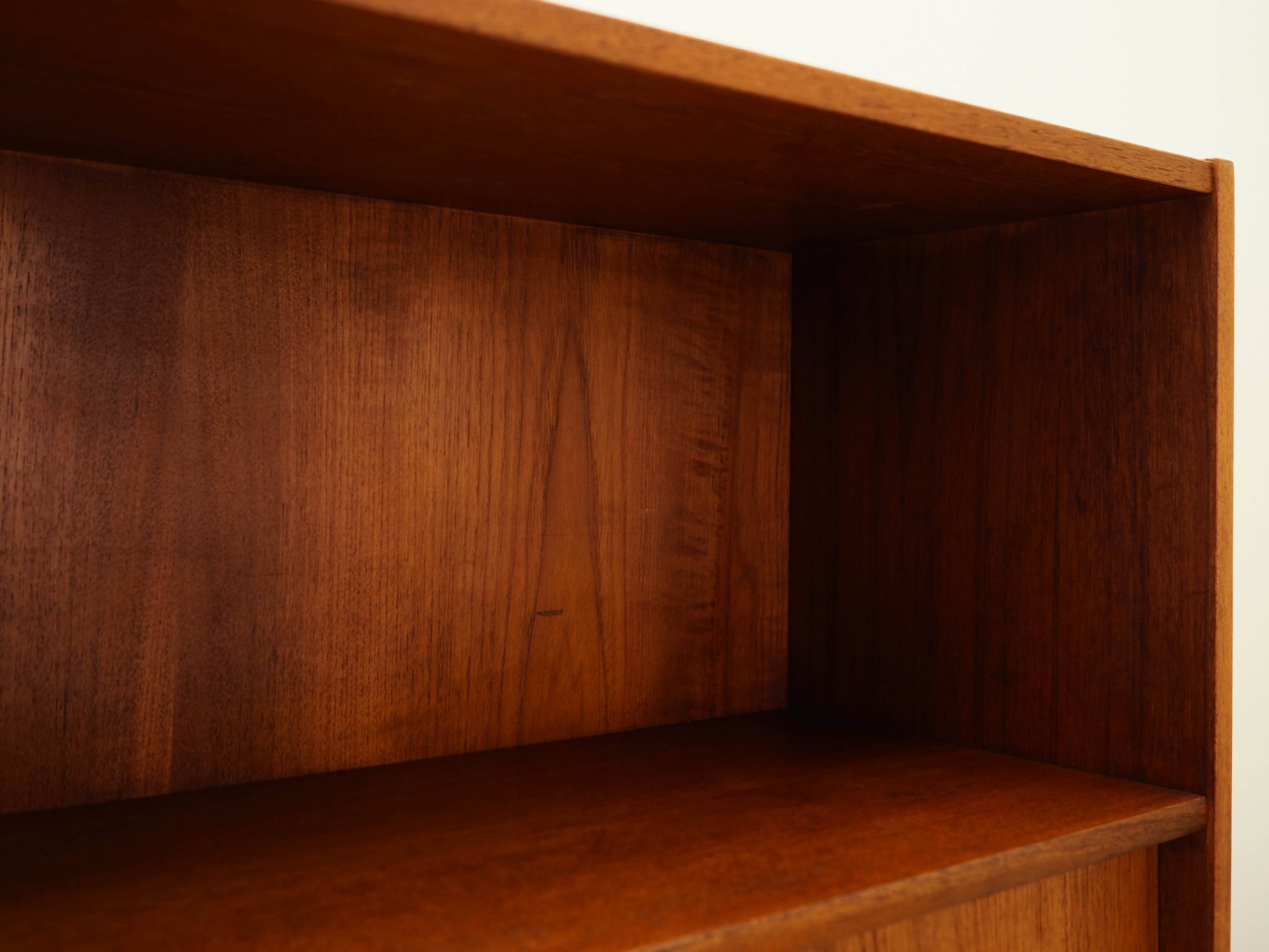 Teak bookcase, Danish design, 1970s, made in Denmark