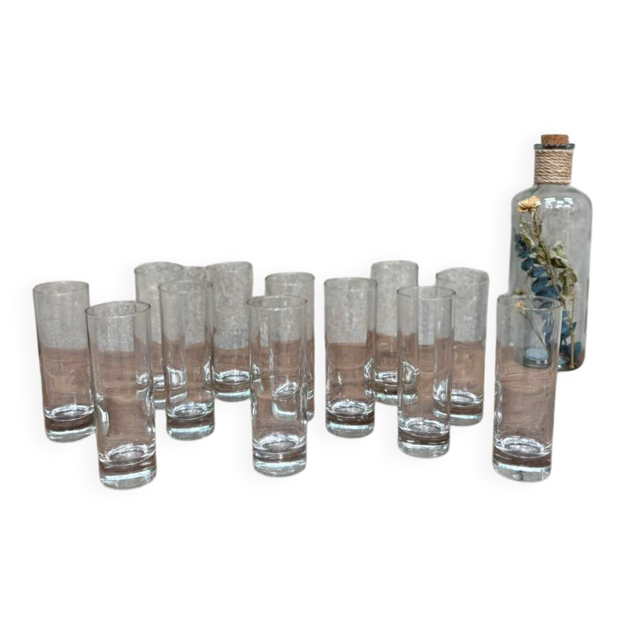 Set of tube glasses