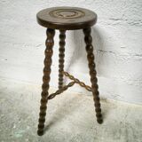 Large tripod wooden stool
