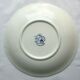 Set of 6 gien Art Deco flat plates model carnations in blue