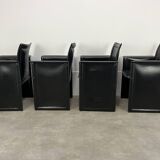 8 style Korium leather chairs in the style of Matteo Grassi