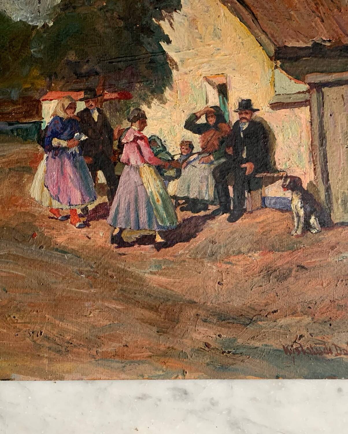 Tableau « un dimanche à la campagne «