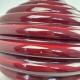 Ceramic burgundy red lamp base