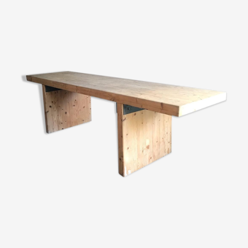 Table 1970 en bois de pin dim