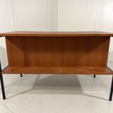 Günter Renkel teak and black steel free standing desk 1960’s