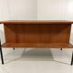Independent teak and black steel desk by Günter Renkel, 1960s.
