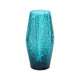 Vase à bulles vintage design bleu Stolle Nieman 1970