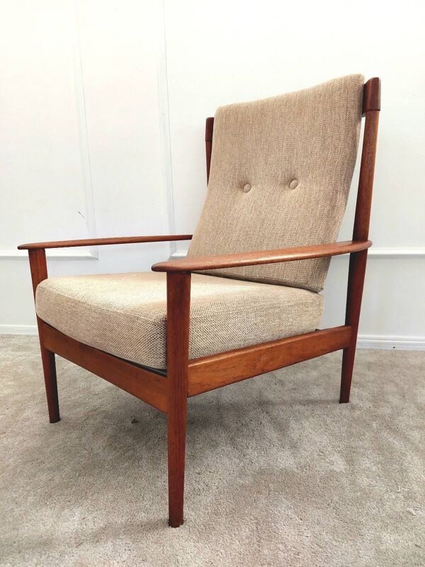 Fauteuil PJ56 par Grete Jalk pour Poul Jeppesen- Danemark vers 1960