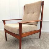 PJ56 armchair by Grete Jalk for Poul Jeppesen - Denmark circa 1960