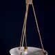 Great size superb Art Deco white alabaster chandelier, 1930s