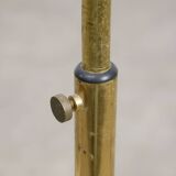 Mid-Century Arched Floor Lamp in Brass