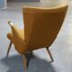 50s 60s Danish armchair has ears golden