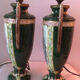 Pair of old women's decoration lamps