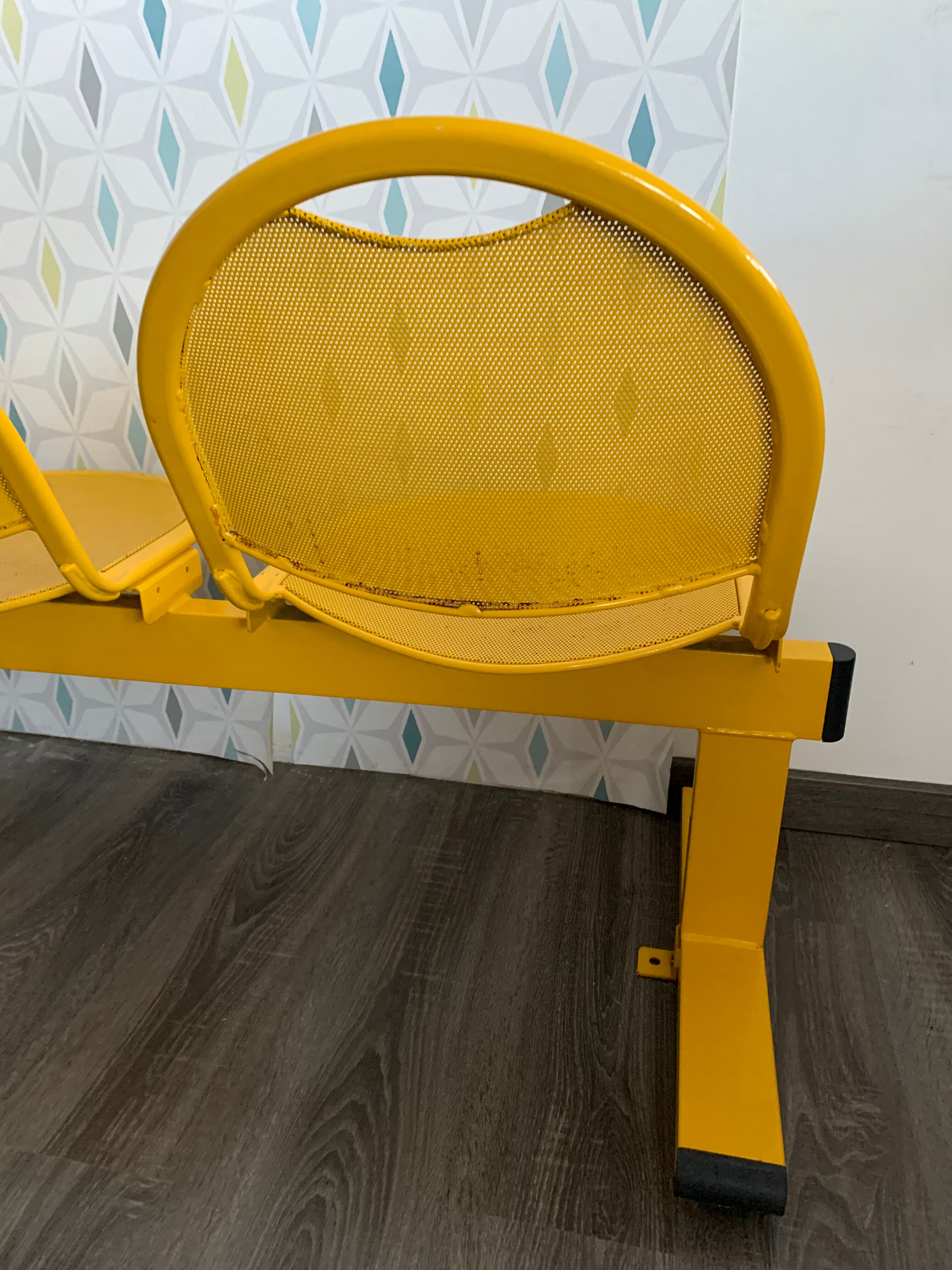 Banc salle d’attente vintage