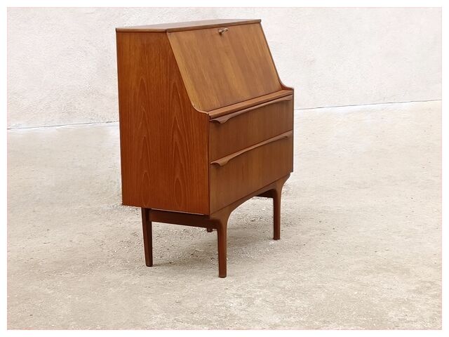 Secrétaire scandinave en teck années 60