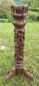 Colonne en bois exotique (indonésie ?)
