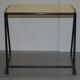 Stackable British military office table in stainless steel