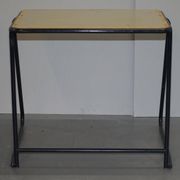 Table de bureau empilable militaire britannique en acier inoxydable