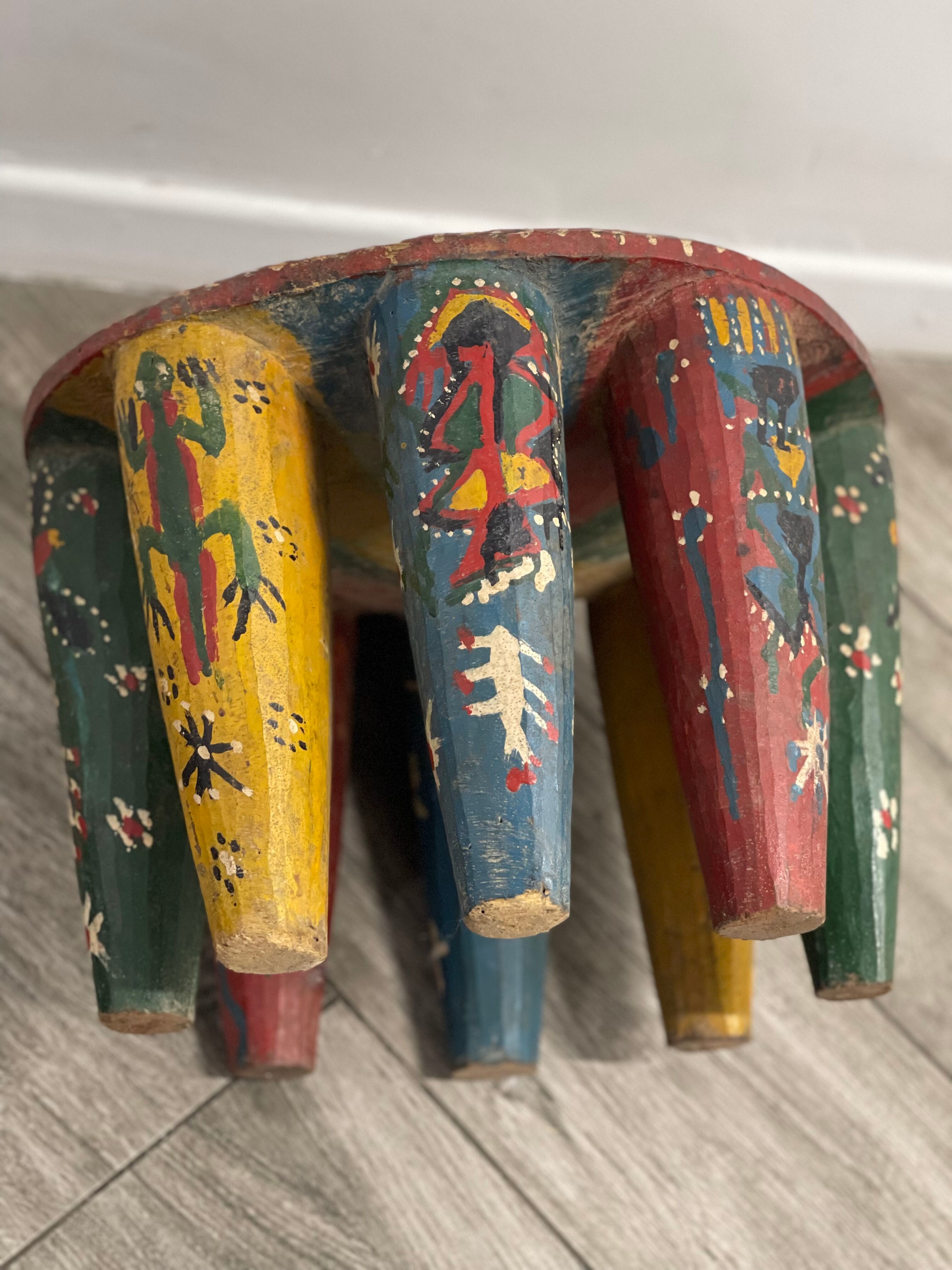 African wooden stool Zindi