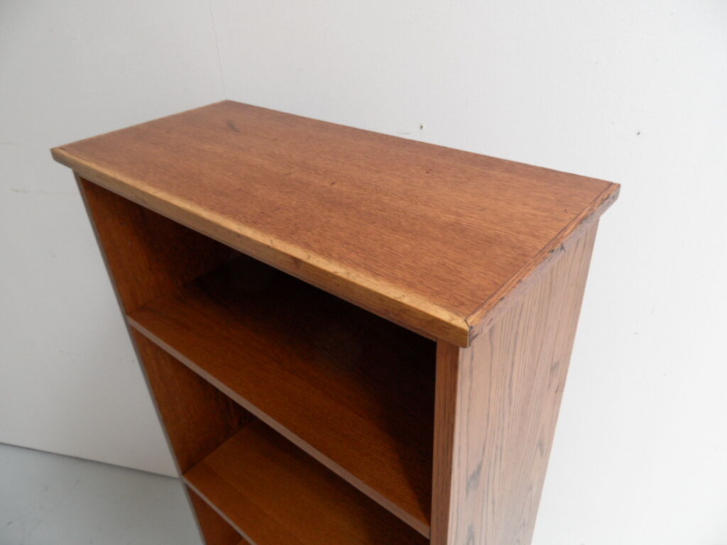 Vintage oak open bookcase