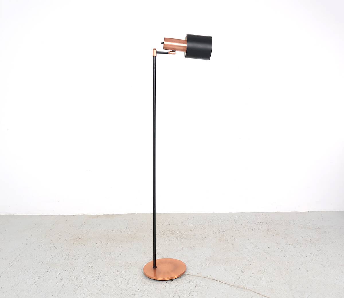 Fog en Morup Studio copper floorlamp, 1960s