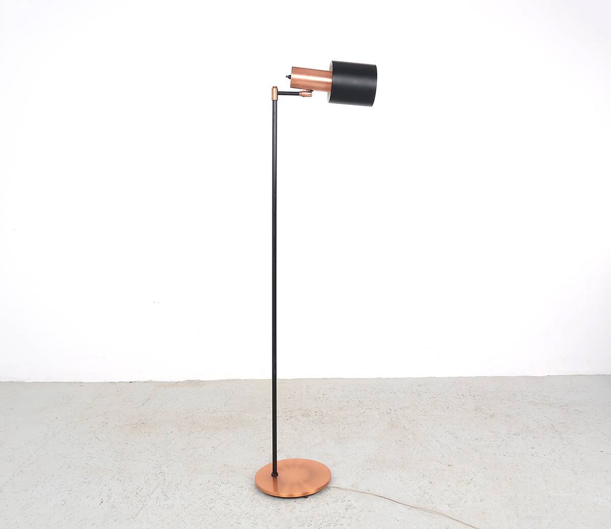 Fog en Morup Studio copper floorlamp, 1960s