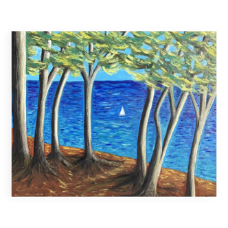 Oil painting landscape
